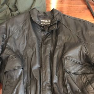 Men’s heavy leather jacket